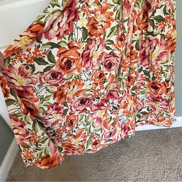 NWT Petal & Pup Seven Wonders Madeira Orange Floral Cutout Maxi Dress - Picture 6 of 17